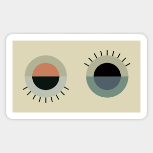 day eye, night eye Sticker